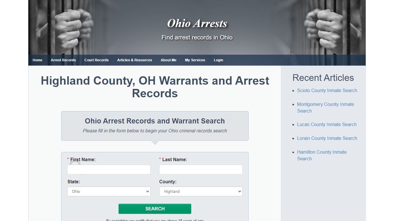 Highland County, OH Warrants and Arrest Records - Ohio Arrests